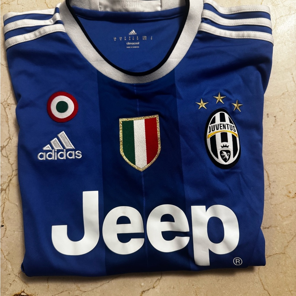 RARE Adidas Paulo DYBALA Juventus Blue and White ⚽️ Soccer Jersey Men’s M